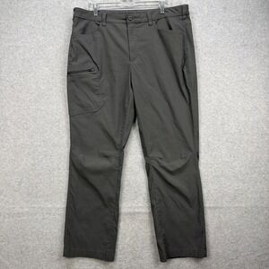 Eddie Bauer Pants 40x32 Gray Tech Stretch Performance Hiking Camping Golf Active